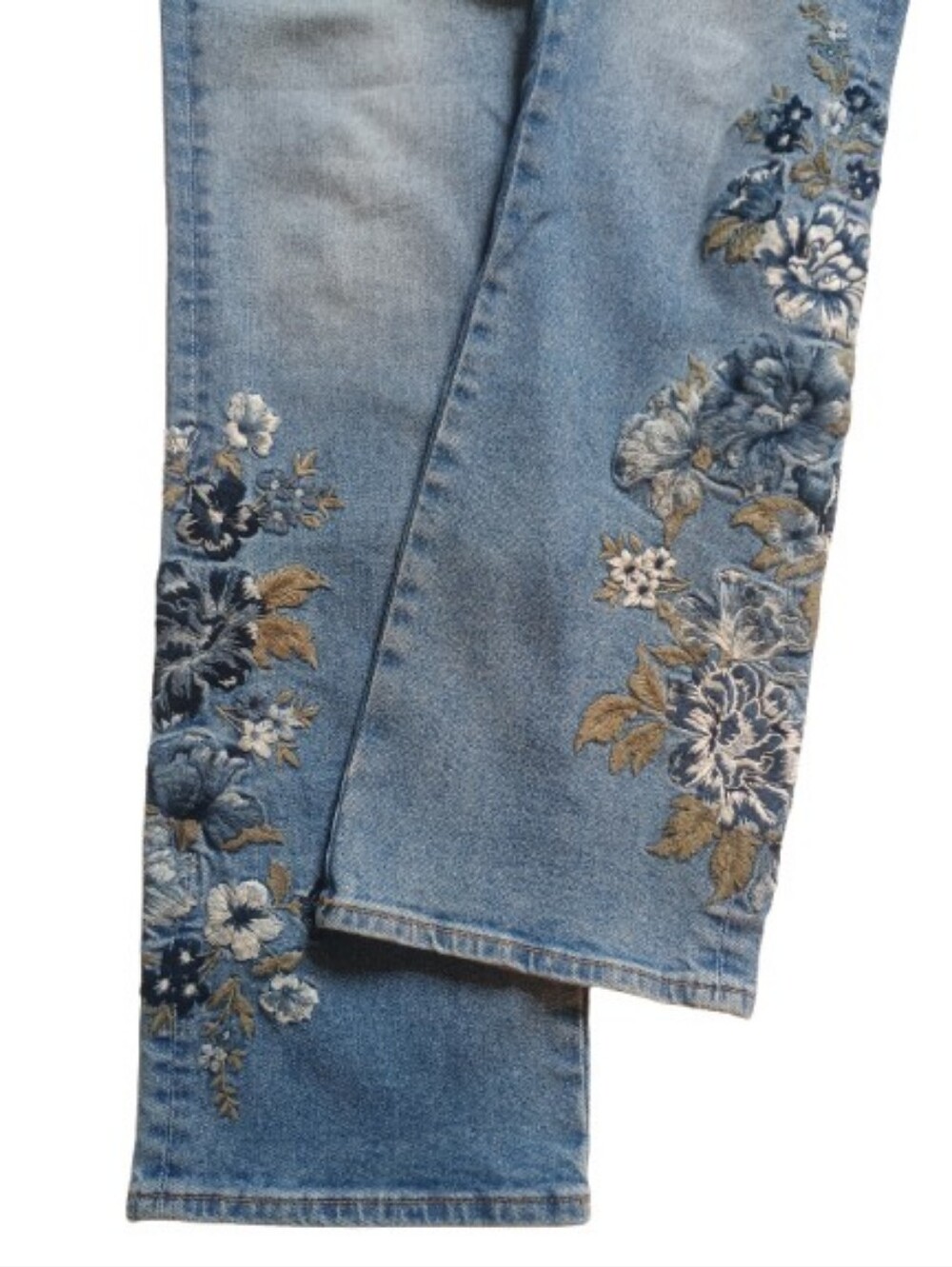 Driftwood kelly embroidered Floral jeans Size: 6 - Picture 3 of 10